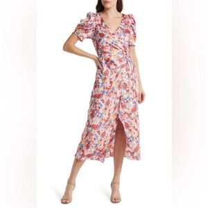 Emily Adams Floral Midi Dress - Multicolor